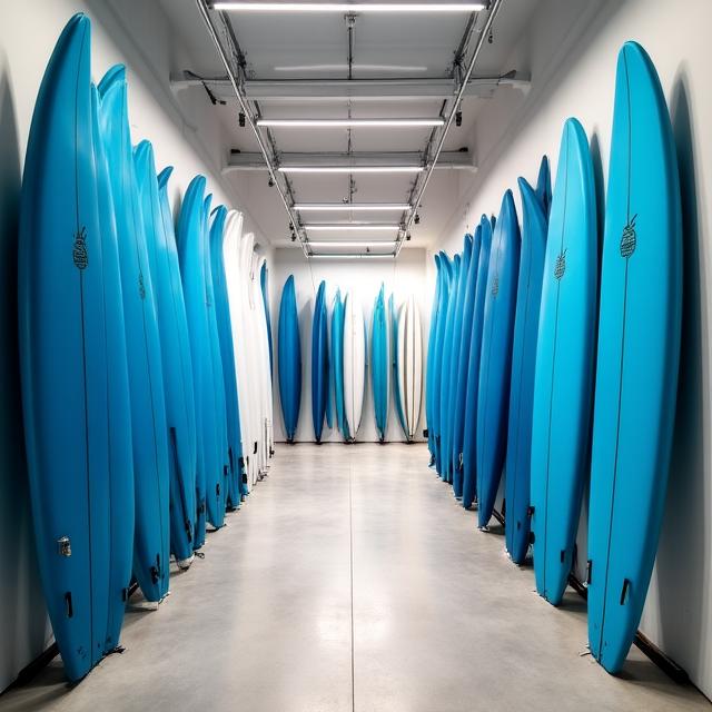 Interior showcase of WaveCraft Outfitters shop in Miami