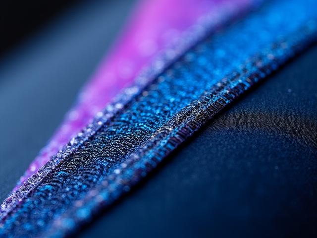 Close up of neoprene seam construction